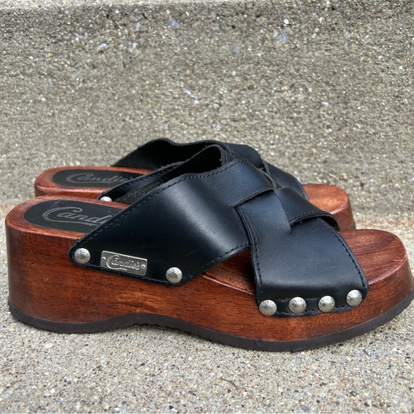 candies wooden sandals